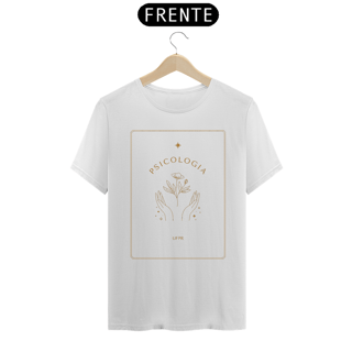 Nome do produto Camiseta [psicologia] {cores diversas} - frente - mãos