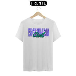 Nome do produto Camiseta [Engenharia Civil] {cores diversas} - frente - Engenharia Civil roxo e verde