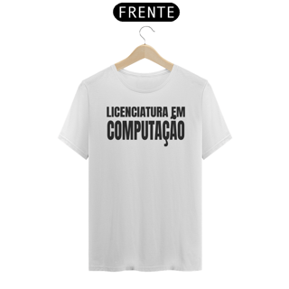 Nome do produto Camiseta [licenciatura em computação - UTFPR] {cores claras} - frente e verso - letras simples