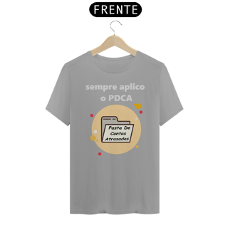 Nome do produto Camiseta [gestão da qualidade] {cores diversas} - frente - PDCA