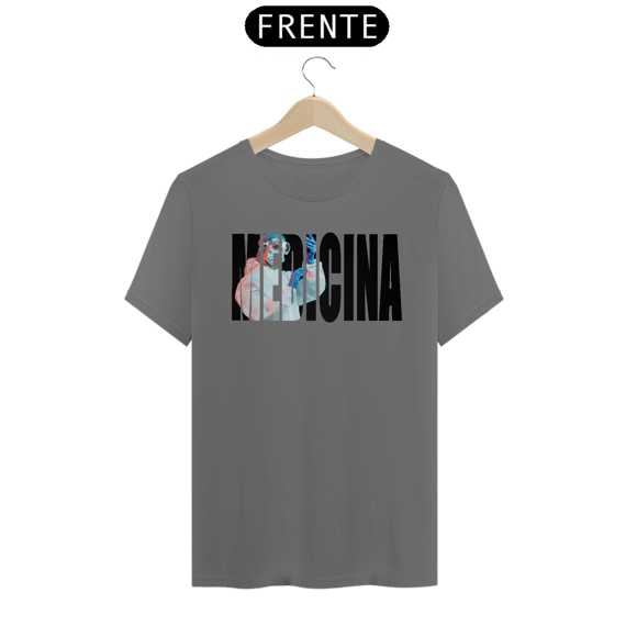 Camiseta [medicina] {cores pasteis} - frente - Médica