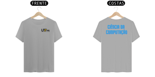 Nome do produto Camiseta [ciência da computação - UTFPR] {cores claras} - frente e verso - letras relevo azul costas