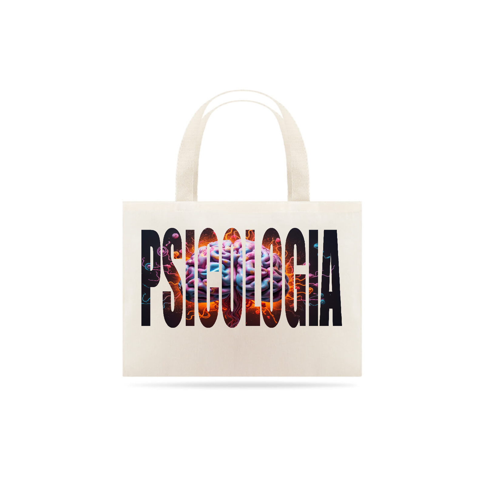 ECO BAG GRANDE Ecobag [psicologia] - cérebro R$39,93 em Campus Style ...
