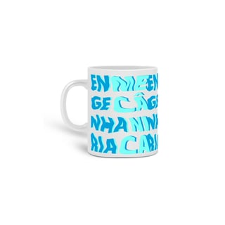 Caneca mágica [engenharia mecânica] {branca} - ondas