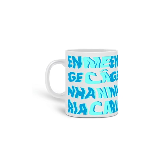 Caneca mágica [engenharia mecânica] {branca} - ondas