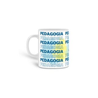 Caneca simples [pedagogia] {branca} - estampado