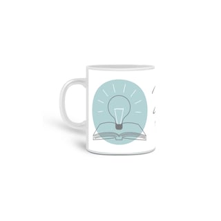 Nome do produto Caneca simples [pedagogia] {branca} - lâmpada