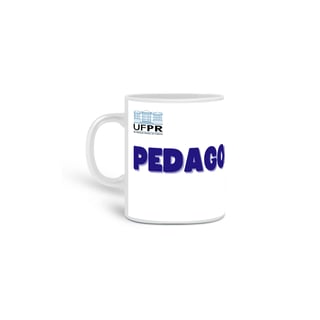 Caneca simples [pedagogia] {branca} - coruja