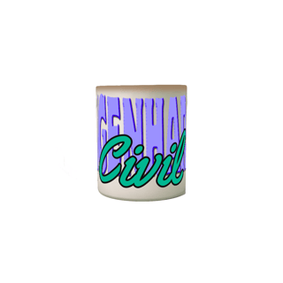 Nome do produto Caneca mágica [engenharia civil] {branca} - roxo e verde