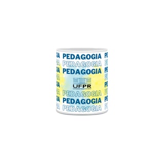 Nome do produto Caneca simples [pedagogia] {branca} - estampado