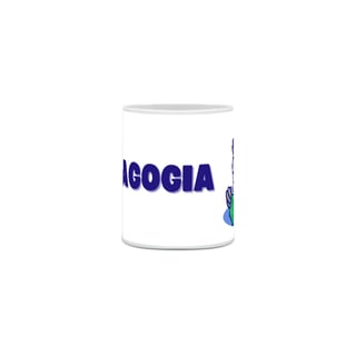 Nome do produto Caneca simples [pedagogia] {branca} - coruja