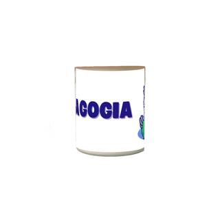Nome do produto Caneca mágica [pedagogia] {branca} - coruja
