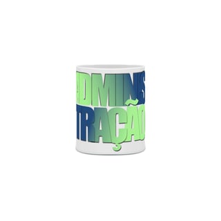 Nome do produto Caneca simples [administração] {branca} - degradê azul e verde