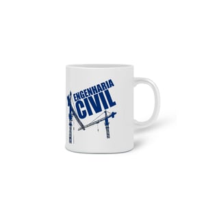 Nome do produto Caneca simples [engenharia civil] {branca} - guindastes