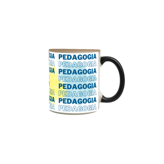 Nome do produto Caneca mágica [pedagogia] {branca} - estampado