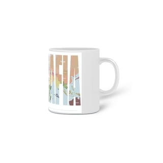 Nome do produto Caneca simples [geografia] {branca} - mapa mundi