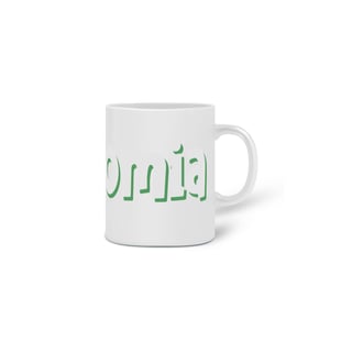 Nome do produto Caneca simples [agronomia] {branca} - letras em relevo