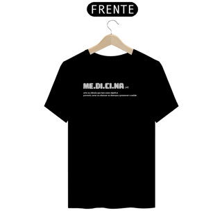 Nome do produto Camiseta [medicina] {cores diversas} - frente - Dicionário
