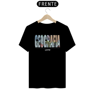 Camiseta [geografia] {preta} - frente - Mapa Mundi
