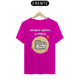 Nome do produto Camiseta [gestão da qualidade] {cores diversas} - frente - PDCA