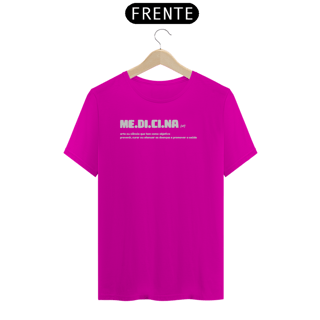 Nome do produto Camiseta [medicina] {cores diversas} - frente - Dicionário