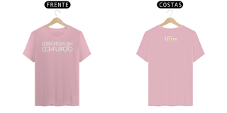 Nome do produto Camiseta [licenciatura em computação - UTFPR] {cores variáveis} - frente e verso - letras sobrepostas