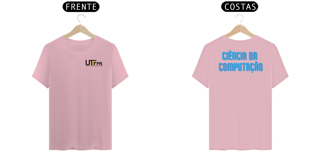 Nome do produto Camiseta [ciência da computação - UTFPR] {cores claras} - frente e verso - letras relevo azul costas