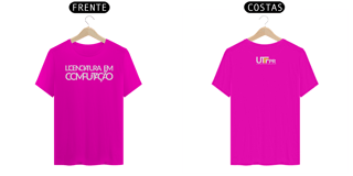 Nome do produto Camiseta [licenciatura em computação - UTFPR] {cores variáveis} - frente e verso - letras sobrepostas