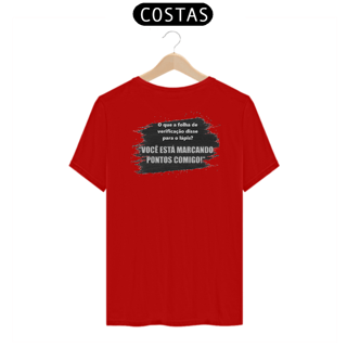 Nome do produto Camiseta [gestão da qualidade] {cores diversas} - frente - folha de verificação