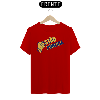 Nome do produto Camiseta [gestão pública] {cores diversas} - frente - defendendo