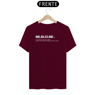 Nome do produto Camiseta [medicina] {cores diversas} - frente - Dicionário