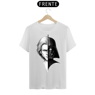 T-SHIRT CLASSIC - ANAKIN/DARTH VADER PRETO E BRANCO