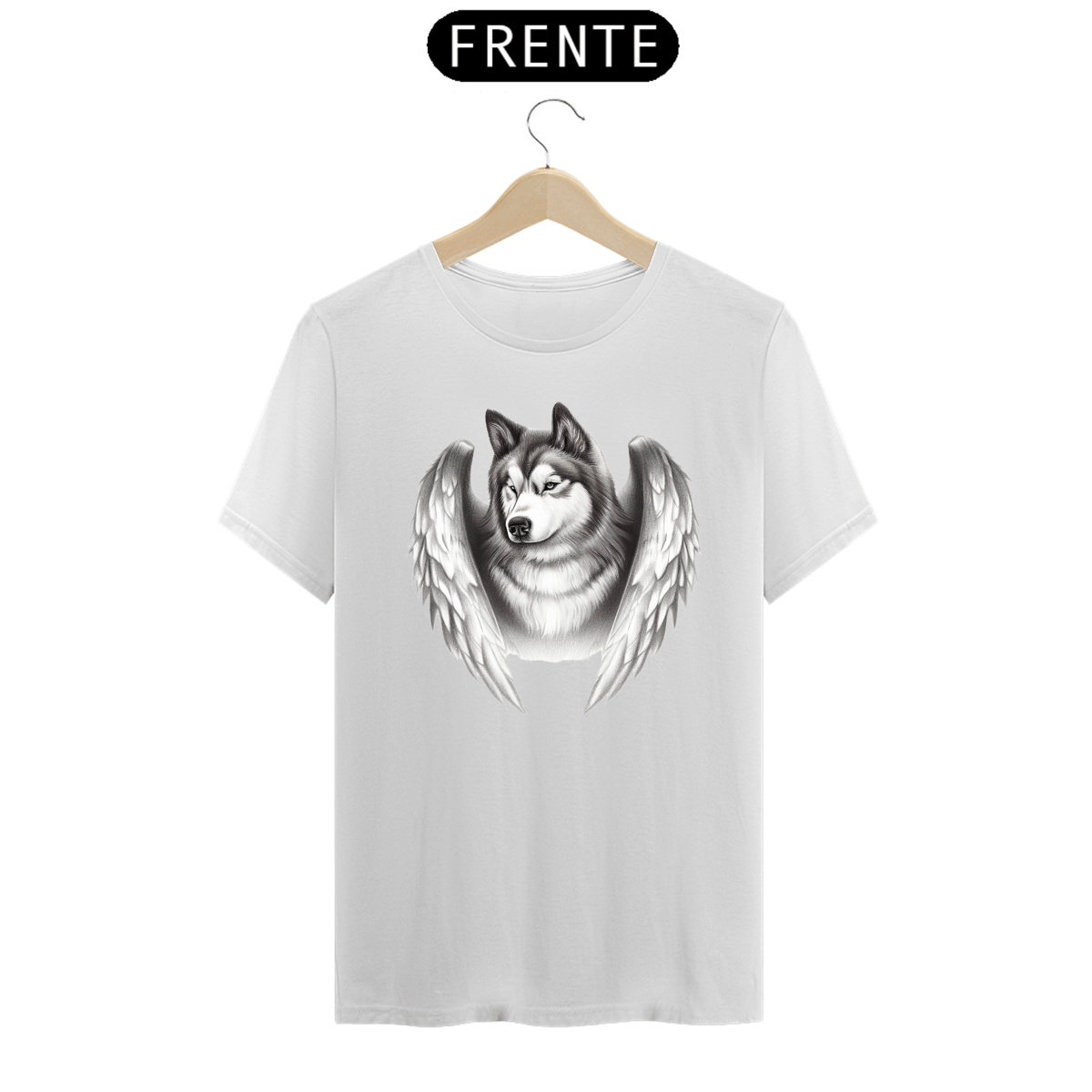 Nome do produto: T-SHIRT CLASSIC - HUSKY COM ASAS