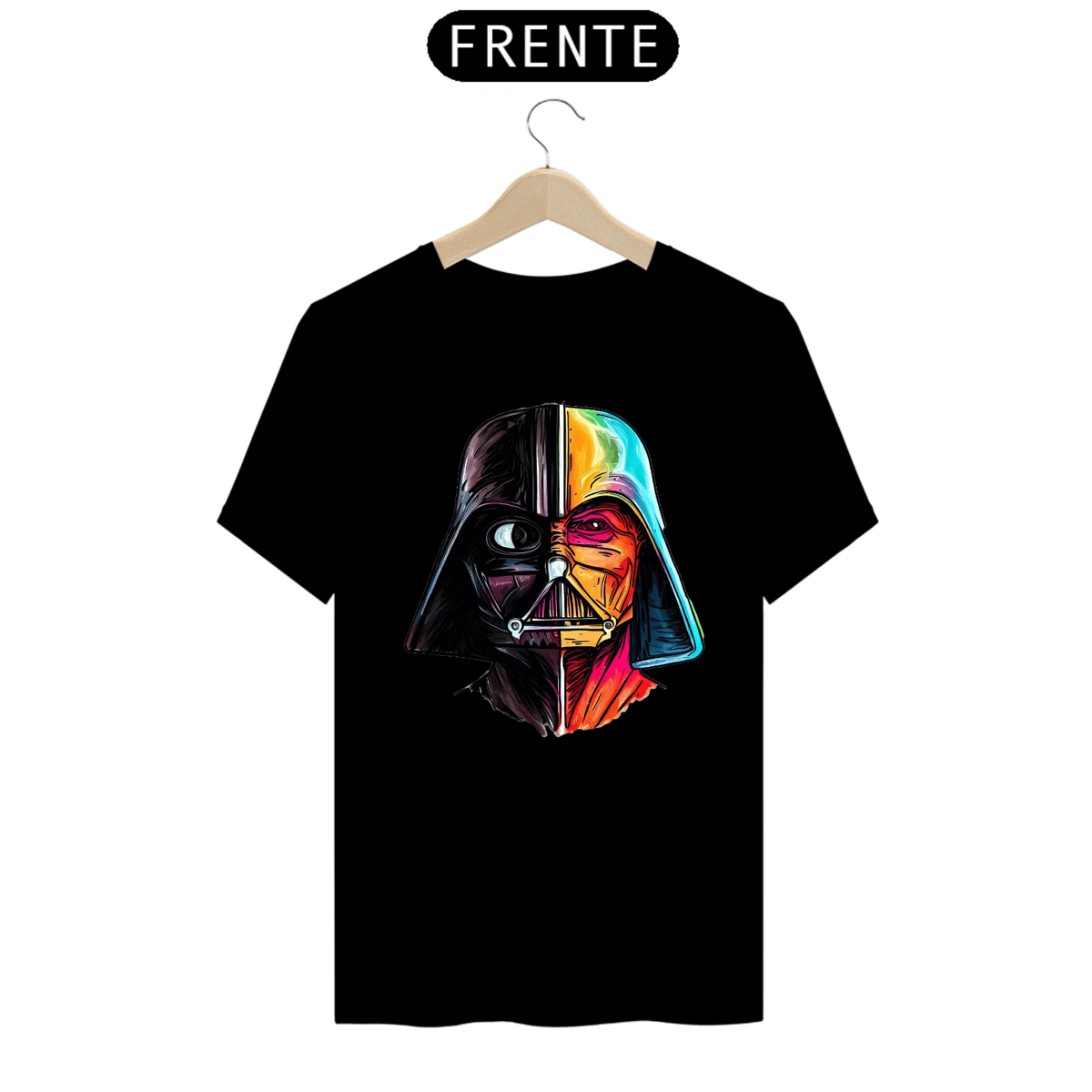 Nome do produto: T-SHIRT CLASSIC - DARTH VADER COLORIDO