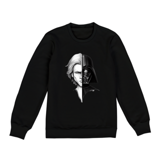 MOLETOM - ANAKIN/DARTH VADER PRETO E BRANCO