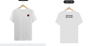 Nome do produto Camiseta Coração do Mine