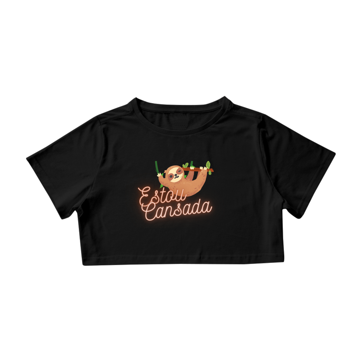 Nome do produto: Cropped Estou Cansada