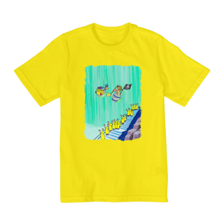 Nome do produto Chaves e Pica-Pau nas Cataratas Camisa Infantil (2 a 8)