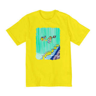 Nome do produto Chaves e Pica-Pau nas Cataratas Camisa Infantil (10 a 14)