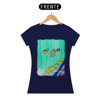 Nome do produto Chaves e Pica-Pau nas Cataratas Camisa Baby Long