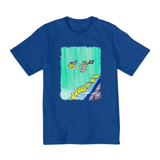 Nome do produto Chaves e Pica-Pau nas Cataratas Camisa Infantil (2 a 8)