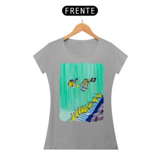 Nome do produto Chaves e Pica-Pau nas Cataratas Camisa Baby Long