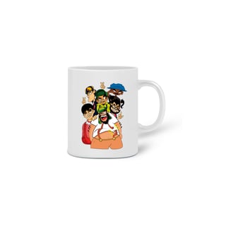 Nome do produto Não Gostaria de Entrar e Tomar uma Xícara de Café? - Caricatura Netos - Caneca