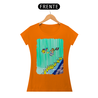 Nome do produto Chaves e Pica-Pau nas Cataratas Camisa Baby Long