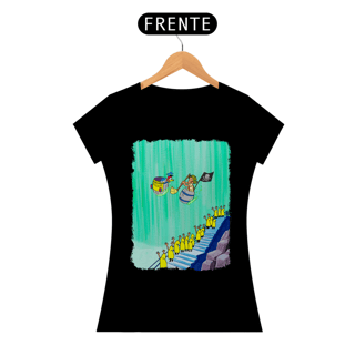 Nome do produto Chaves e Pica-Pau nas Cataratas Camisa Baby Long