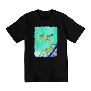 Nome do produto Chaves e Pica-Pau nas Cataratas Camisa Infantil (2 a 8)