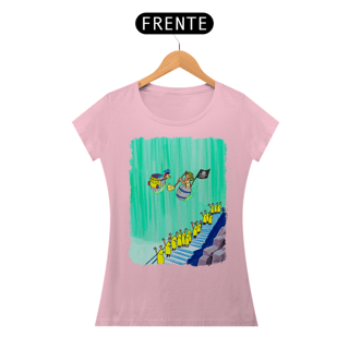Nome do produto Chaves e Pica-Pau nas Cataratas Camisa Baby Long