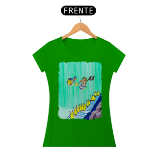 Nome do produto Chaves e Pica-Pau nas Cataratas Camisa Baby Long