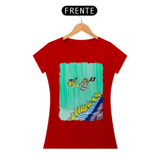 Nome do produto Chaves e Pica-Pau nas Cataratas Camisa Baby Long