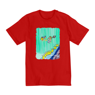 Nome do produto Chaves e Pica-Pau nas Cataratas Camisa Infantil (2 a 8)